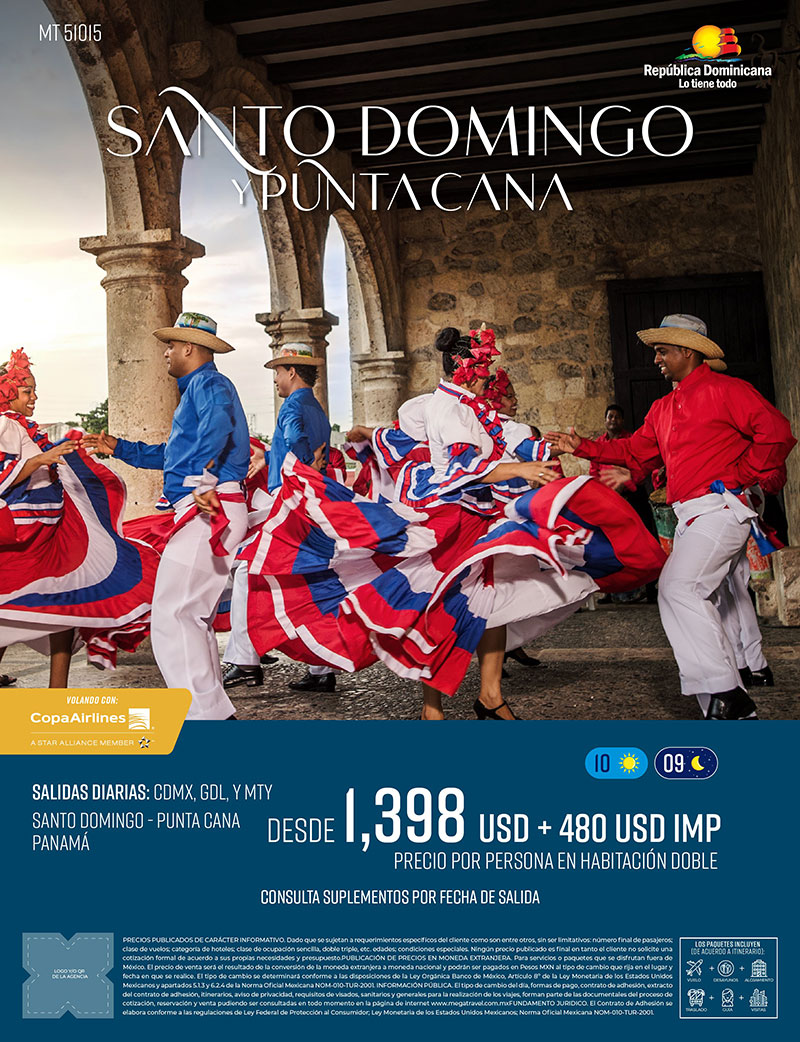 República Dominicana: Santo Domingo, Punta Cana y Panamá
